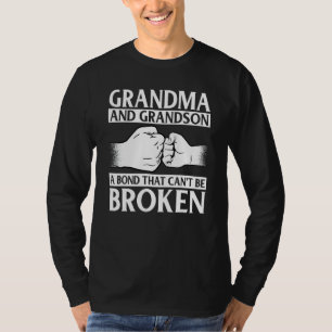 Camiseta Vovó e neto um Bond que não pode ser quebrado