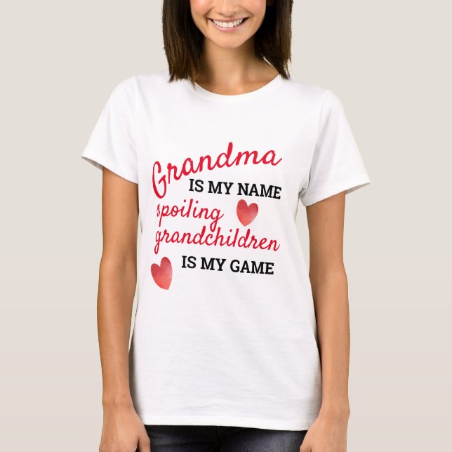 Camiseta Vovó é o Meu Nome Mimar Netos (Frente)