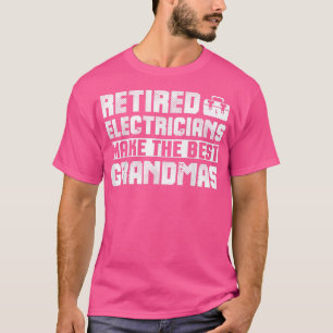 Camiseta Vovó eletricista aposentada Roupa Avô Desi