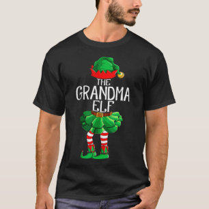 Camiseta Vovó Elf Group Correspondente Natal Familiar Gi