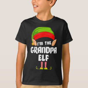 Camiseta Vovô Elfo Divertido Pijama Combinando Grupo Famili