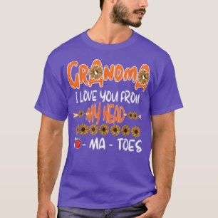 Camiseta Vovó Engraçada Te Ama Da Minha Cabeça Para A Mãe D