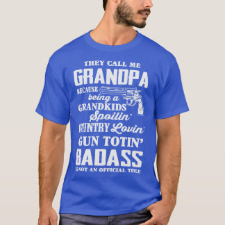 Camiseta Vovô Engraçado Badass