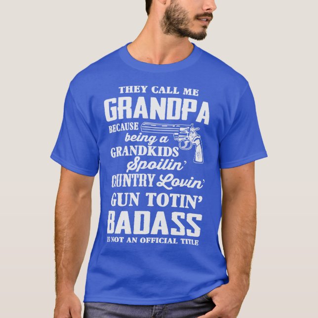 Camiseta Vovô Engraçado Badass (Frente)