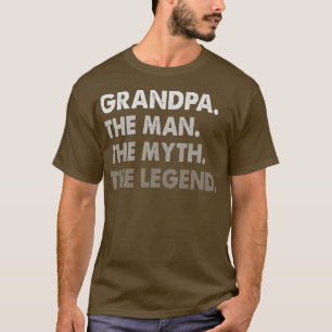 Camiseta Vovô Engraçado O Homem Mito Dia de os pais De Lend