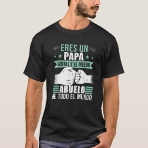 Camiseta Vovô espanhol Dia de os pais Papa Y Abuelo T Camis