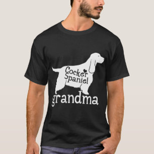 Camiseta Vovó Espanhola de Cocker Oferece Amor Bela Vovó Ca