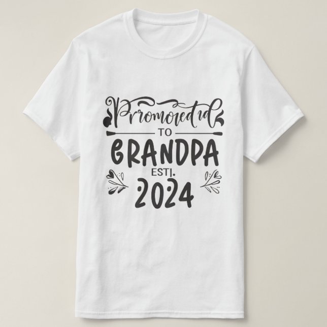 Camiseta vovô est 2024, Promovido Ao Vovô Est. 2024 (Frente do Design)