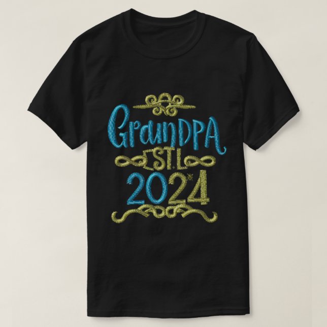 Camiseta vovô est 2024, Promovido Ao Vovô Est. 2024 (Frente do Design)