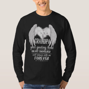Camiseta Vovô está guiando a mão no meu ombro