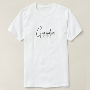 Camiseta Vovô Estabeleceu Novo Presente de Vovô