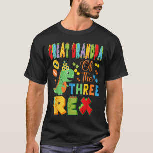 Camiseta Vovô excelente Da Rex 3º Garoto Dinosa