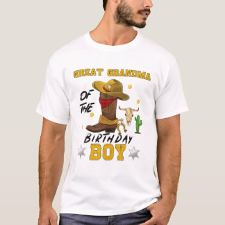 Camiseta Vovó excelente Do Tema Do Garoto De Aniversário Pa