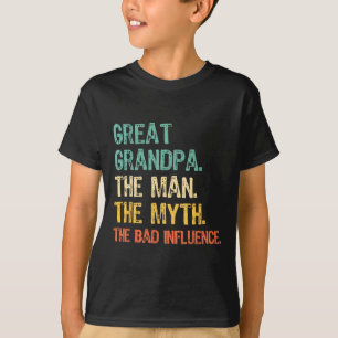 Camiseta Vovô excelente O Homem O Mito De Influência Engraç