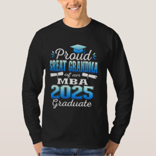 Camiseta Vovó Excelente Orgulhoso da Classe do Formando MBA