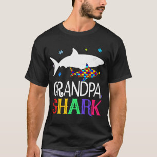 Camiseta Vovô, família de tubarões, consciência Legal do au