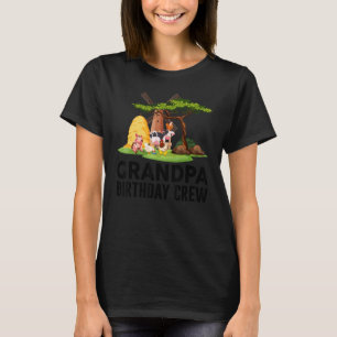 Camiseta Vovô fazendeiro Aniversário Fazenda de Tripulação
