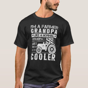 Camiseta Vovô Fazendeiro Do Mens Como Um Agricultor Do Avô
