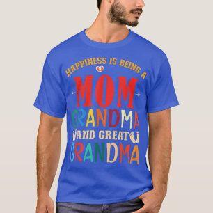 Camiseta Vovó Felicidade Ser Vovó E Ótima Mãe