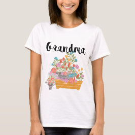Camiseta Vovó Fllower Garden Design