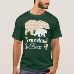 Camiseta Vovó Floral Urso Flor, Mamãe da Família Cuja Famíl