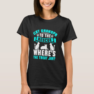 Camiseta Vovô Gato ao Resgate Onde Está a Jarra de Petiscos