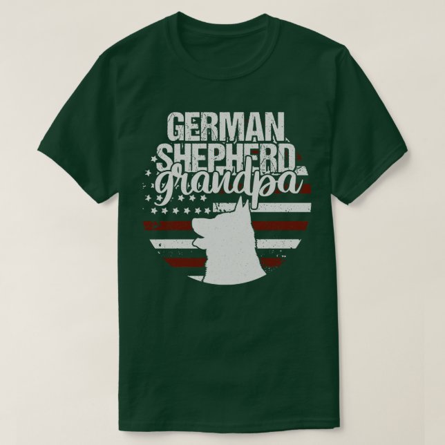 Camiseta Vovô german shepherd (Frente do Design)