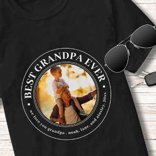 Camiseta Vovô Gift Te Ama Papai Melhor Avô Alguma Foto