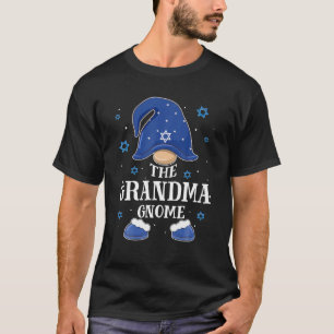 Camiseta Vovó Gnomo Hanukkah Jewish Match Family Xmas
