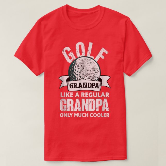 Camiseta Vovô Golf Funny Golfing Avô  (Frente do Design)