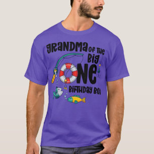 Camiseta Vovó Grande 1 AnoMenino Pescado Aniversário