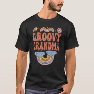 Camiseta Vovó Groovy Estética dos Anos 70 Nostalgia 1970 Re