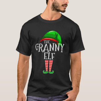 Camiseta Vovó Grupo Elf Correspondendo ao Natal da Família