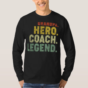 Camiseta Vovô Hero Coach Legend Vintage Avô Fat