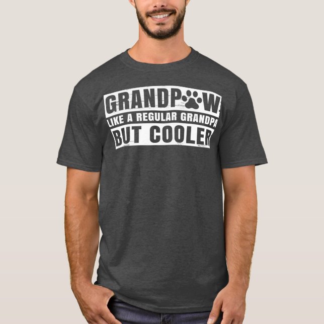 Camiseta Vovô Homens Grande Paw Vovô Regular (Frente)