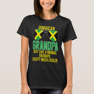 Camiseta Vovô jamaicano Jamaica Bandeira Sol Fath