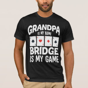 Camiseta Vovô - Jogo da ponte - Humor da família do jogad