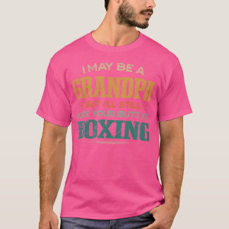 Camiseta Vovô Kicks Seu Bumbum No Boxer Engraçado Humo