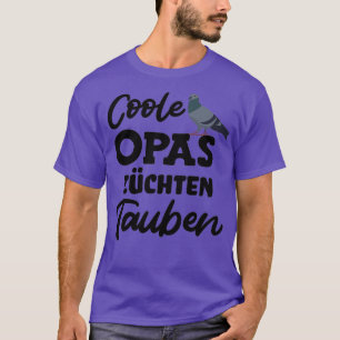 Camiseta vovô legal cria pombos-pombo carona