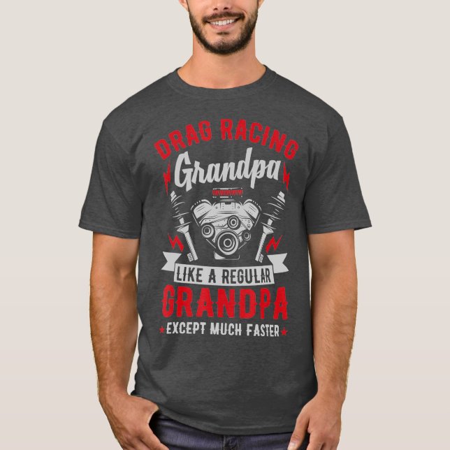 Camiseta Vovô Legal da Corrida de Arrastões na Rua Mens (Frente)