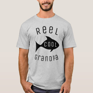 Camiseta Vovô legal da pesca do carretel