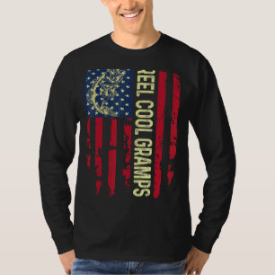 Camiseta Vovô Legal De Enguia Patriótico Dos Eua Para Melho