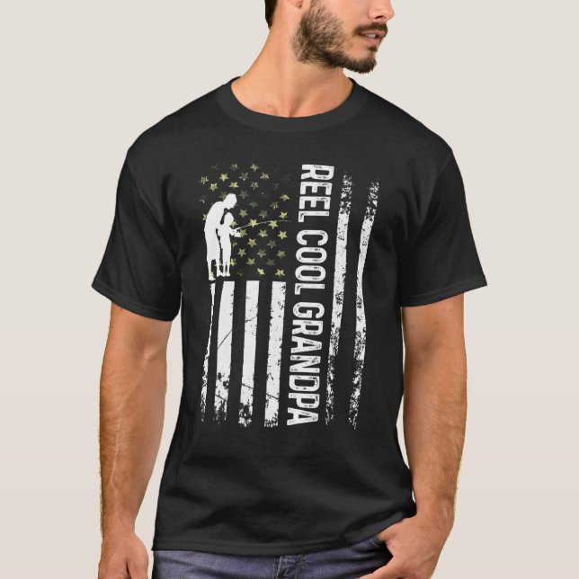 Camiseta Vovô Legal De Enguia Patriótico Para Pescadores Pa (Frente)