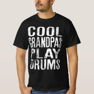 Camiseta Vovô legal Joga Tambores Engraçados Por Drummer