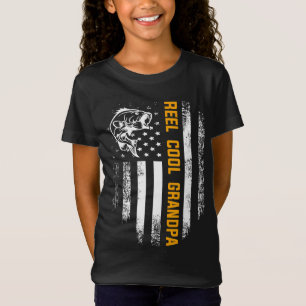 Camiseta Vovô Legal Vintage Bandeira Pesca Pai