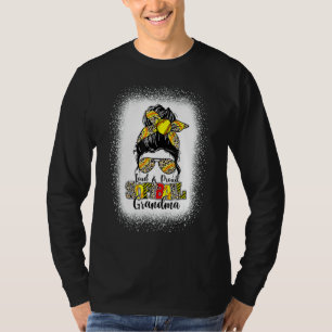 Camiseta Vovó Leopardo Louco e Orgulhosa, Messy Bun