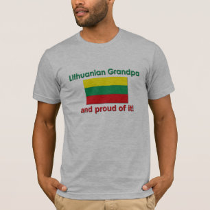 Camiseta Vovô lituano orgulhoso