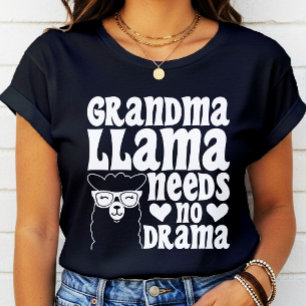 Camiseta Vovó Llama Não Precisa De Dia de as mães De Drama