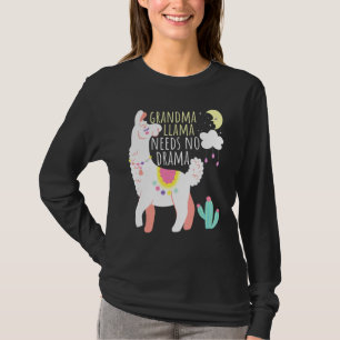 Camiseta Vovó Llama Precisa De Um Animal De Drama Cute Llam