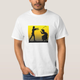 Camiseta Vovó luta um zumbi